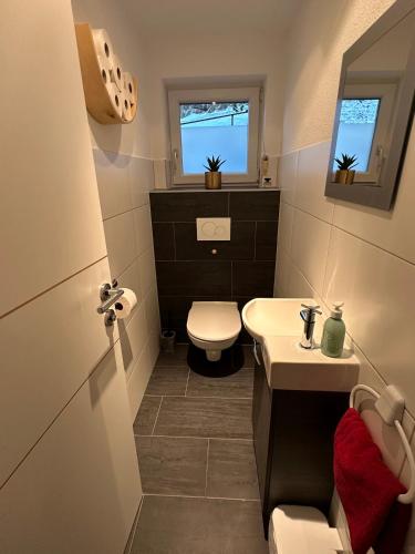 Ein Badezimmer in der Unterkunft Ferienhaus Freizeit