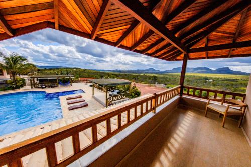 Πισίνα στο ή κοντά στο Villa Annapurna