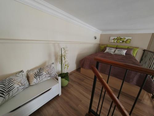 Et opholdsområde på Hermes Apartament