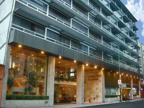 a large office building with a lot of windows at Hotel Metropol in Mexico City