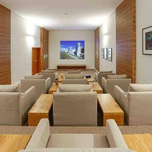 Χώρος καθιστικού στο Ap 5 estrelas dentro do shopping Df Plaza