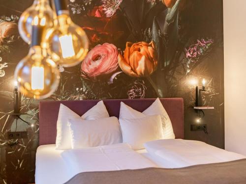 Posteľ alebo postele v izbe v ubytovaní Kaminzimmer Suite