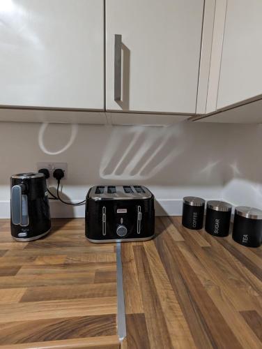 Kuchyň nebo kuchyňský kout v ubytování Freshen-up stays Doncaster