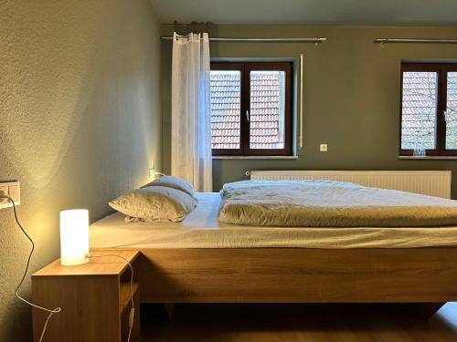 Voodi või voodid majutusasutuse Kraewelhof toas