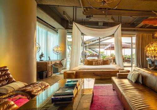 Posezení v ubytování Hotel Éclat Beijing