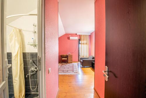 Koupelna v ubytování Guesthouse Mtskheta-Kapanadze