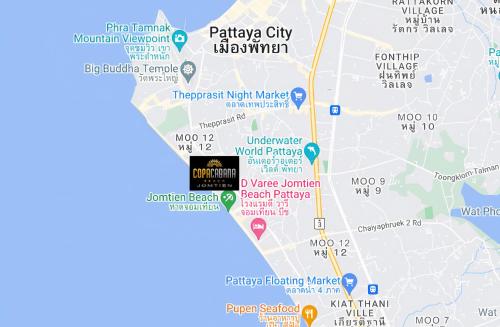 a map of the parking city within melbourne at Best Place In Jomtien, Breath Taking Views in Jomtien Beach