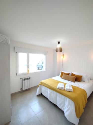 Ένα ή περισσότερα κρεβάτια σε δωμάτιο στο Las Victorias Bariloche