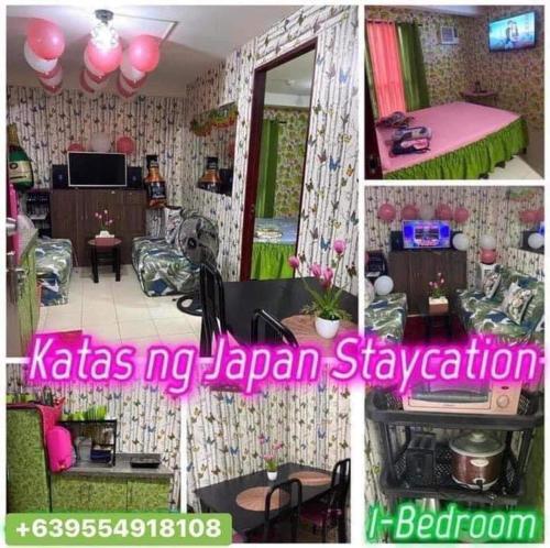 a collage of photos of a room with a living room at 1-BR Condo Unit Urban Deca Homes Manila in Manila
