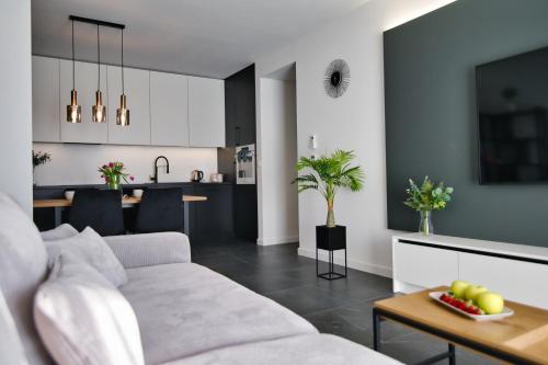 Χώρος καθιστικού στο Laguna Beskidów Resort - Apartament A33