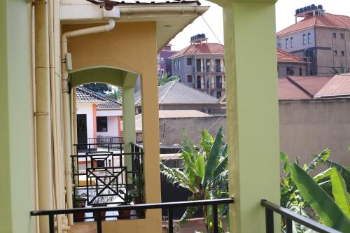 a view from the balcony of a building at pettan Appartment in Kampala