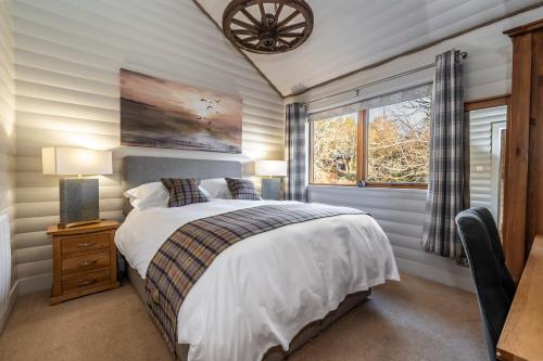 Ένα ή περισσότερα κρεβάτια σε δωμάτιο στο SAORSA CABIN