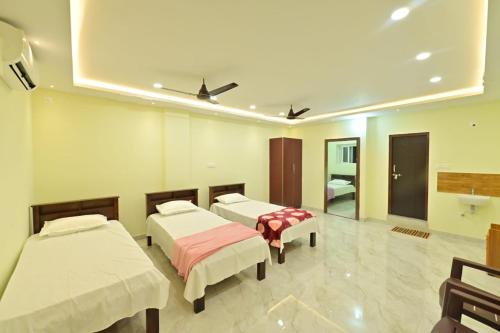 Katil atau katil-katil dalam bilik di Gokula Homestay