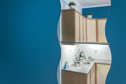 A kitchen or kitchenette at Flower Pot Complex Aparts!