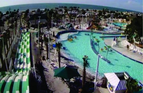 a large water park with a large swimming pool at Beach House in Oceanlakes Campgrounds Myrtle Beach, South Carolina in Myrtle Beach