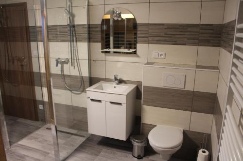 Koupelna v ubytování Apartmány 264