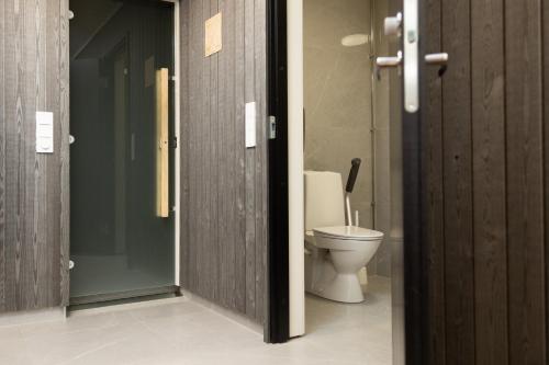 Koupelna v ubytování Finlandia Hotel Alba