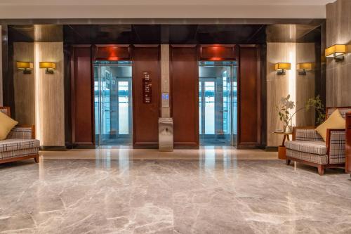 Posezení v ubytování HYGGE Hotel - Chongqing Liangjiang Happiness Plaza & Xingfu Square & GuangdianYuan metro