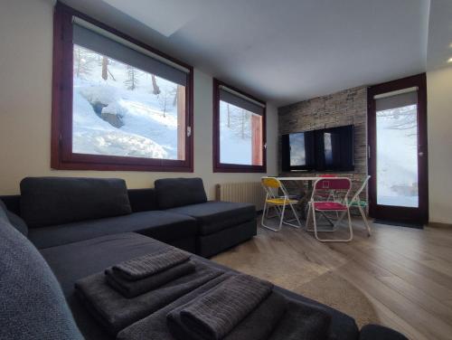 Et opholdsområde på Aqua Apartment - very Ski In & Ski Out CIR 0436