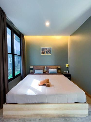 Katil atau katil-katil dalam bilik di Krin Resort
