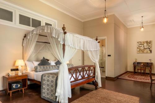 Katil atau katil-katil dalam bilik di Castle Hill Bungalow by Seven Angels