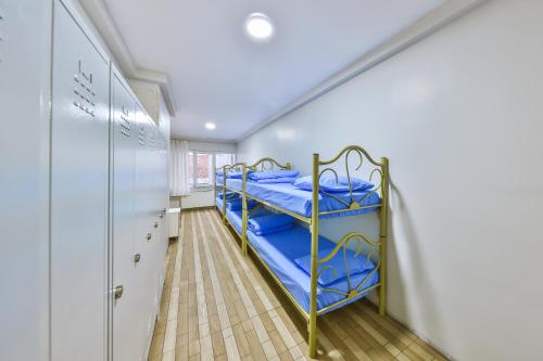 Tempat tidur susun dalam kamar di Gökçe Pansiyon - Only men