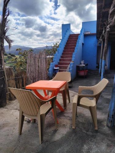 Balkoni atau teres di auberge yeswal aoulad yaakoube