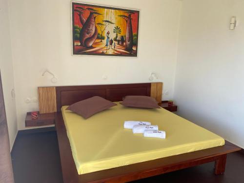 Postel nebo postele na pokoji v ubytování Cap Mora mora