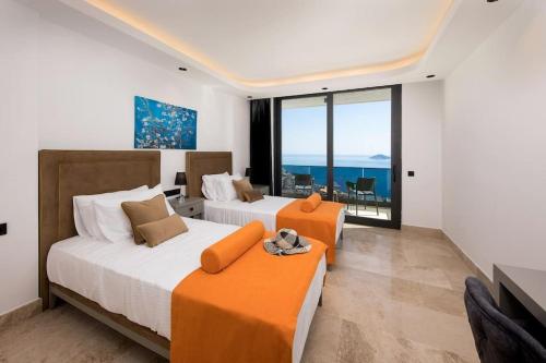 Postel nebo postele na pokoji v ubytování Villa Sweet - Kalkan Villa