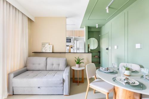 Ruang duduk di Apartamento em São José dos Campos