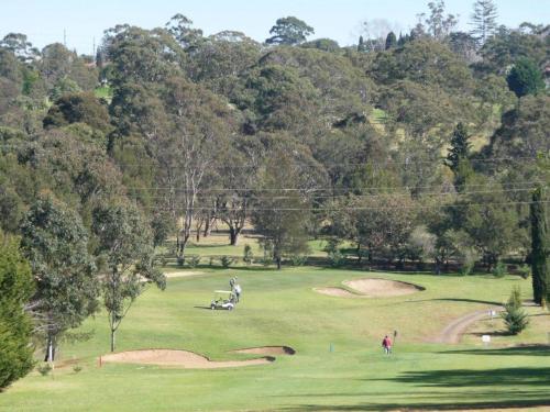 
a green field with a bunch of green trees at City Golf Club Motel in Toowoomba
