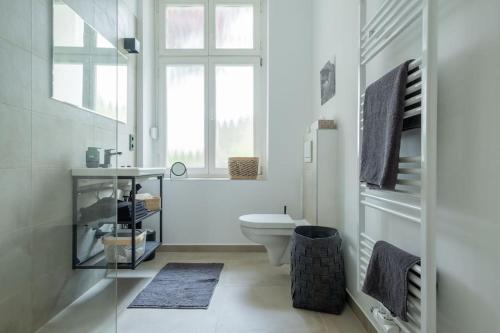 Koupelna v ubytování Design Altbautraum in der City - Nähe DUS & Dortmund & Köln & Essen