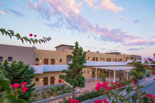 an artist rendering of the exterior of a building at Lindos Breeze Beach Hotel in Kiotari