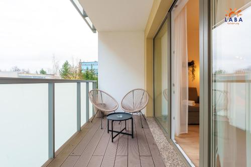 Balkón nebo terasa v ubytování LABA Kołobrzeg Apartamenty Kasprowicza 20AB