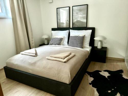 Cama o camas de una habitación en Apartmány Kellov Dom