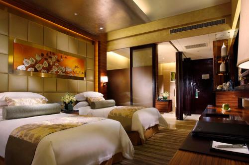 Katil atau katil-katil dalam bilik di Kempinski Hotel Yinchuan