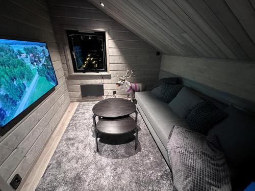 Vinterdröm Idre Himmelfjällにあるテレビまたはエンターテインメントセンター
