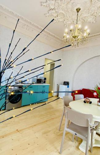 Χώρος καθιστικού στο Moedani-Very Center Apartments in Kutaisi