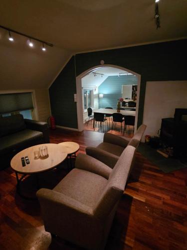 พื้นที่นั่งเล่นของ Enter Backpack Apartments