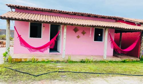 Bygningen som feriehuset ligger i