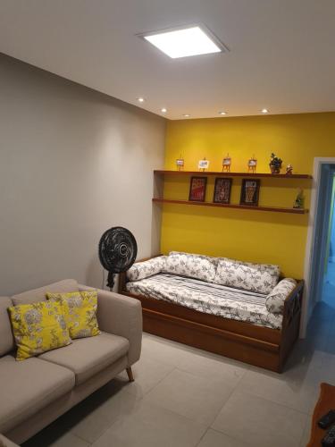 Postel nebo postele na pokoji v ubytování Copacabana Posto 3