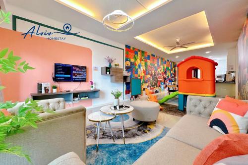 Una televisión o centro de entretenimiento en The Shore Kids Wonderland I Family 6-10pax I Kids Friendly I JonkerSt