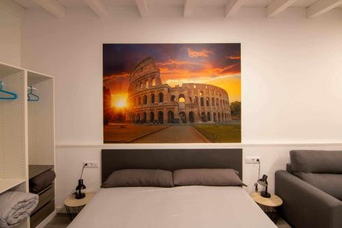 Posezení v ubytování Loft roma