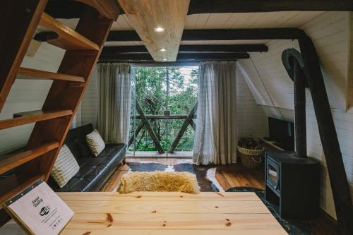 Et tv og/eller underholdning på Snow Valley Eco Lodge