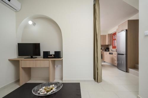 Η κουζίνα ή μικρή κουζίνα στο Natura Villas in Naxos