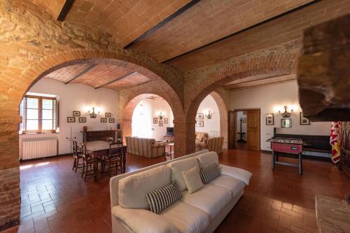 Et opholdsområde på Villa Santa Virginia