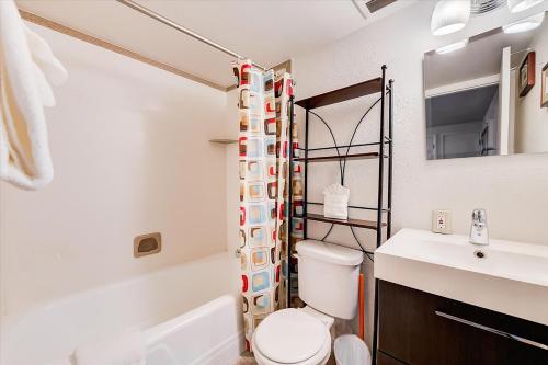 a bathroom with a toilet and a sink at Edelweiss Haus by All Seasons Resort Lodging in Park City