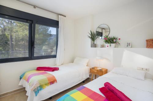 Ένα ή περισσότερα κρεβάτια σε δωμάτιο στο Mountain View Villa