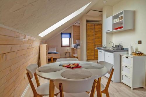 Kuchyň nebo kuchyňský kout v ubytování Apartmani Montana Jahorina