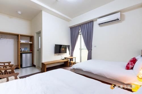 Krevet ili kreveti u jedinici u okviru objekta Shi Mom B&B